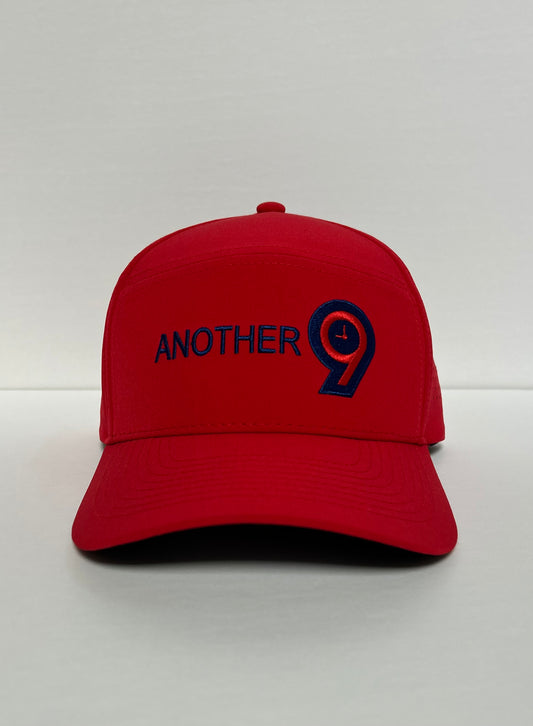 Another9 Front Pin Red & Navy